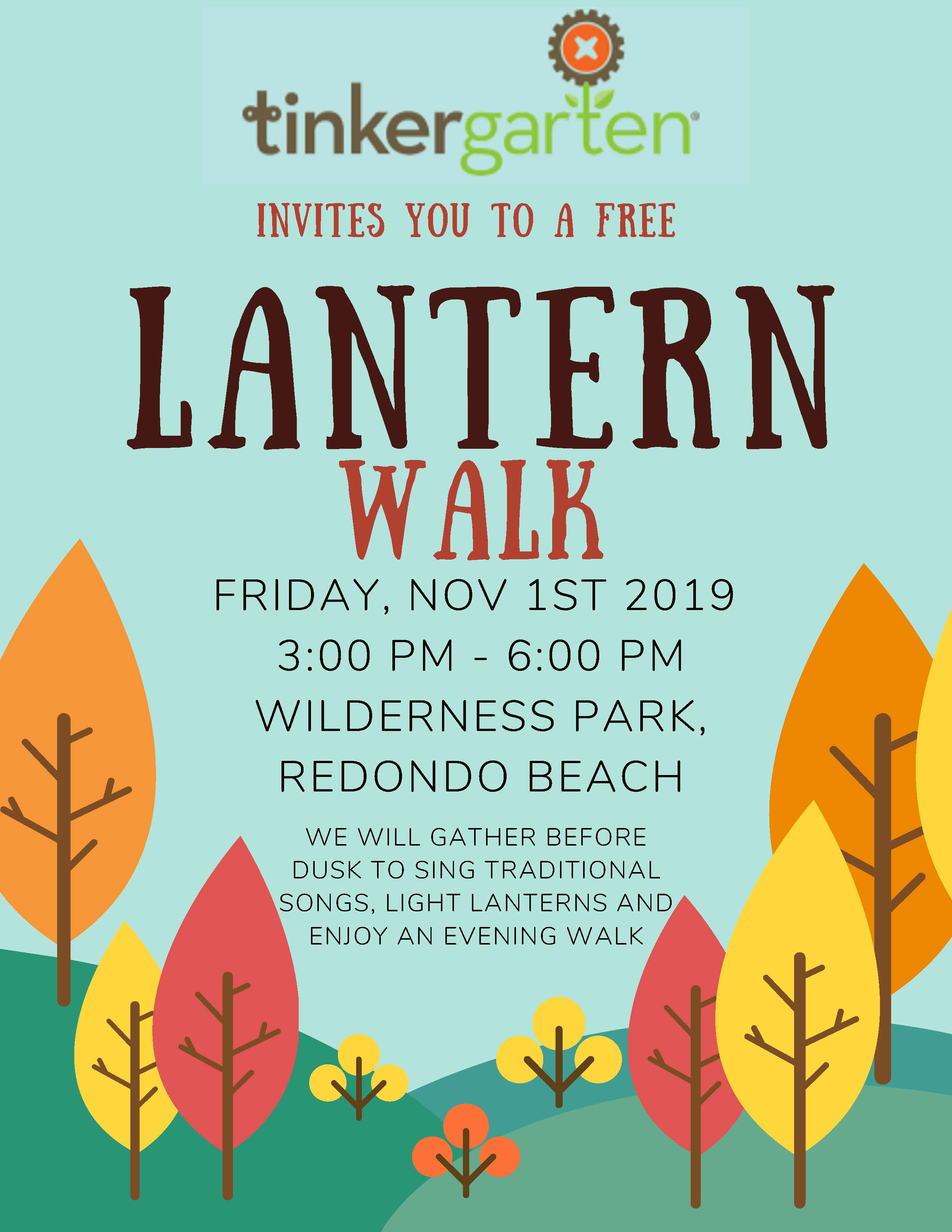 Lantern Walk Nov 1 with TKG’s Partner Tinkergarten The Knowing Garden